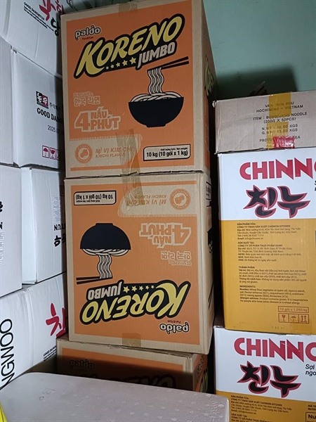 Mì KORENO Vị Kim Chi - Thùng 100 gói