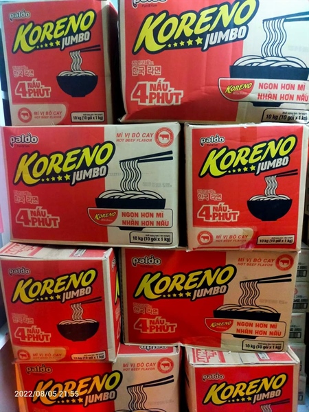 Mì KORENO Vị Bò - Thùng 100 gói